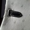 Birkin 25 Ostrich Black/White Silver Hardware authentic hand-sewn sophisticated