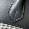 Birkin 25 Cargo Haze Grey Canvas & Swift Leather, Palladium Hardware Hand stitched  Saddle stitch