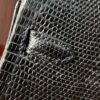 Birkin 25 Black Lizard Skin with Silver Hardware authentic hand-sewn sophisticated 15 Birkin 25 Black Lizard Skin with Silver Hardware authentic hand-sewn sophisticated