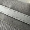 Birkin 25 authentic hand-sewn Canvas & Swift Leather, Cream White (Nata), Palladium Hardware Hand stitched Handcrafted 15 Birkin 25 authentic hand-sewn Canvas & Swift Leather, Cream White (Nata), Palladium Hardware Hand stitched Handcrafted
