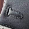 Birkin 25 Cargo Black Canvas Swift Leather Palladium Hardware Saddle stitch