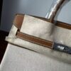 Birkin 25 Canvas & Togo Leather in Gold Brown with Silver Hardware 12 Birkin 25 Canvas & Togo Leather in Gold Brown with Silver Hardware