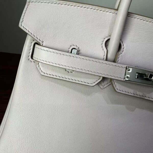 Birkin 25 Saddle stitch authentic hand-sewn Rose Sakura Swift Leather with Palladium/Gold HardwareHand stitched Handcrafted