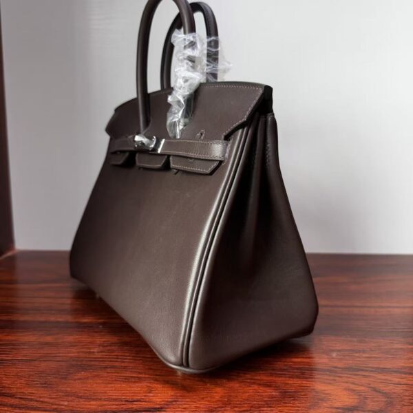Birkin 25 Sellier Rouge Sellier Swift Leather with Palladium/Gold Hardware Palladium  Hardware