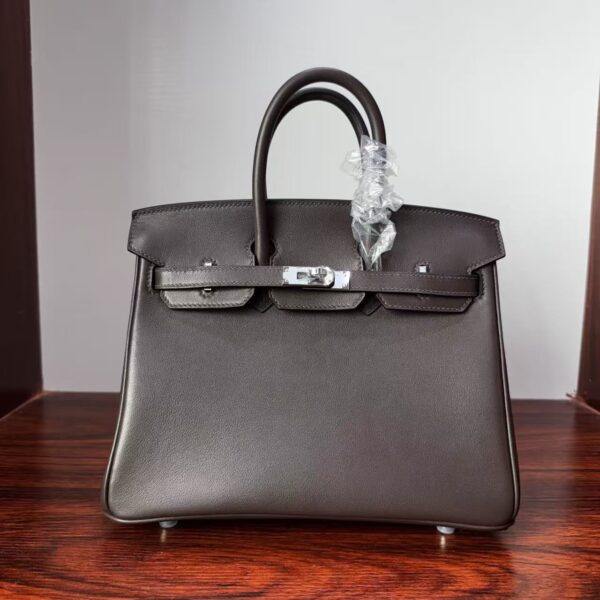 Birkin 25 Sellier Rouge Sellier Swift Leather with Palladium/Gold Hardware Palladium  Hardware