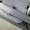Birkin 25 Glacier Blue Canvas & Leather, Silver Hardware Handcrafted sophisticated 11 Birkin 25 Glacier Blue Canvas & Leather, Silver Hardware Handcrafted sophisticated