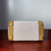 Birkin 25 Canvas & Leather, Biscuit Color, Silver Hardware Hardware Saddle stitch sophisticated