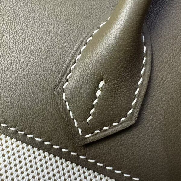 Birkin 25 Cargo: Elephant Grey Canvas with Silver Hardware authentic hand-sewn  sophisticated