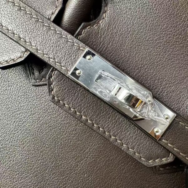 Birkin 25 Sellier Rouge Sellier Swift Leather with Palladium/Gold Hardware Palladium  Hardware