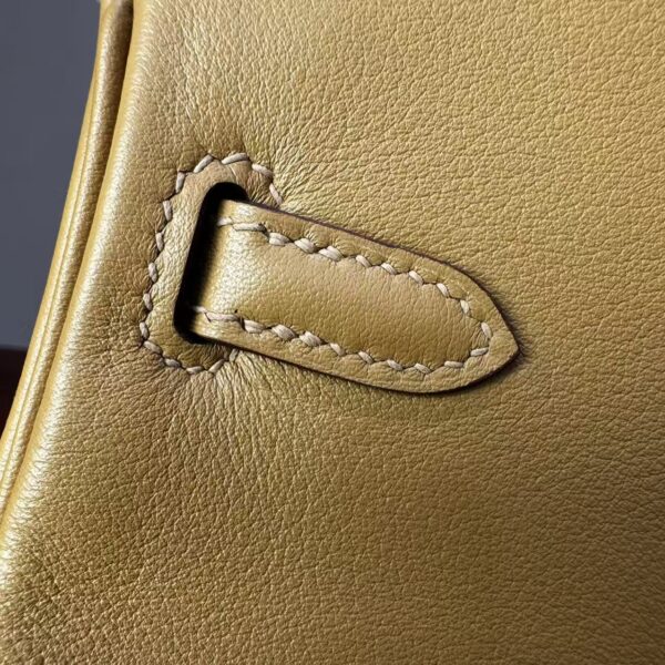Birkin 25 Biscuit color Jean Swift Palladium Hardware Entirely hand-stitched Original factory leather