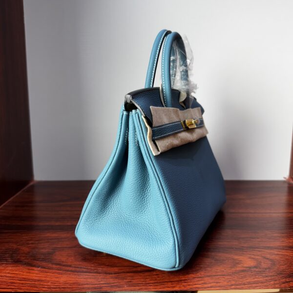 Birkin25 New blue Jean Togo Gold Hardware 25 birkin Saddle stitch 5 Birkin25 New blue Jean Togo Gold Hardware 25 birkin Saddle stitch