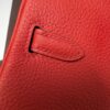 Birkin 25 Handcrafted Togo Leather in Ferrari Red with Silver Hardware Hand stitched Saddle stitch authentic hand-sewn sophisticated 17 Birkin 25 Handcrafted Togo Leather in Ferrari Red with Silver Hardware Hand stitched Saddle stitch authentic hand-sewn sophisticated