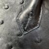 Birkin25 Black Ostrich with Gold Hardware authentic hand-sewn