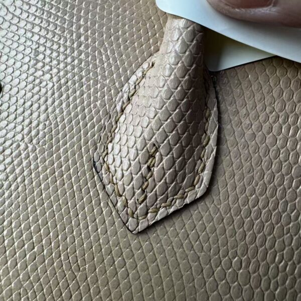 Birkin 25 Lizard, Biscuit Gold Hardware authentic hand-sewn 8 Birkin 25 Lizard, Biscuit Gold Hardware authentic hand-sewn