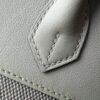 Birkin 25 authentic hand-sewn Canvas & Swift Leather, Cream White (Nata), Palladium Hardware Hand stitched Handcrafted 11 Birkin 25 authentic hand-sewn Canvas & Swift Leather, Cream White (Nata), Palladium Hardware Hand stitched Handcrafted