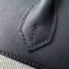 Birkin 25 Cargo Black Canvas Swift Leather Palladium Hardware Saddle stitch