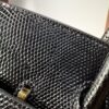 Birkin 25 Black Lizard Skin with Gold Hardware authentic hand-sewn