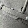 Birkin 25 Hand stitched Handcrafted Gris Asphalte Togo Palladium Hardware Saddle stitch authentic hand-sewn 14 Birkin 25 Hand stitched Handcrafted Gris Asphalte Togo Palladium Hardware Saddle stitch authentic hand-sewn