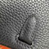 Birkin 25 Saddle stitch authentic hand-sewn Black Togo with Palladium Hardware Hand stitched Handcrafted