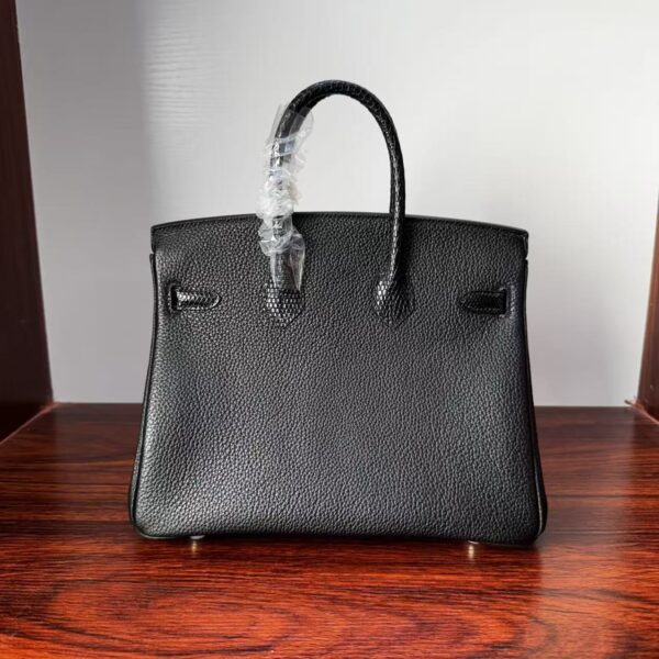 Birkin 25 Touch Noir Black Togo / Lizard, Palladium Hardware 2 Birkin 25 Touch Noir Black Togo / Lizard, Palladium Hardware