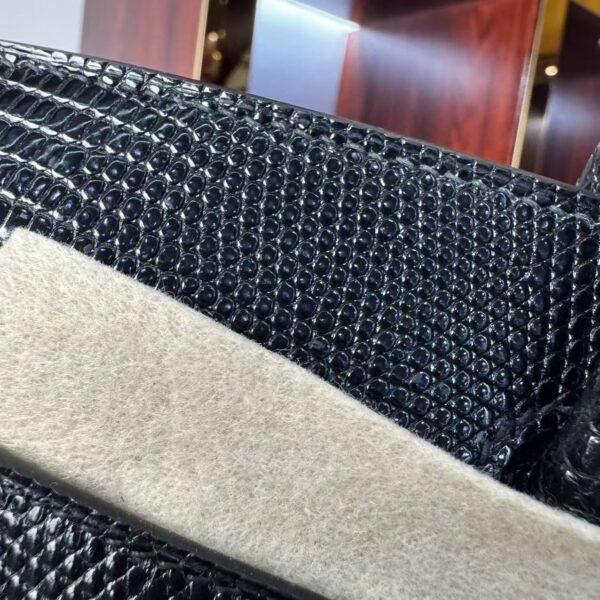 Birkin 25 Touch Noir Black Togo / Lizard, Palladium Hardware 5 Birkin 25 Touch Noir Black Togo / Lizard, Palladium Hardware