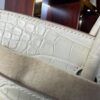 Birkin 25 Glacier White, Matte Alligator, Silver Hardware Hand stitched authentic hand-sewn sophisticated