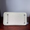 Birkin 25  Saddle stitch authentic hand-sewn Togo Leather in Milkshake White with Silver Hardware Hand stitched Handcrafted Birkin 25  Saddle stitch