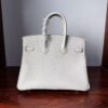 Birkin 25 Saddle stitch authentic hand-sewn Craie Togo Gold Hardware Hand stitched Handcrafted 11 Birkin 25 Saddle stitch authentic hand-sewn Craie Togo Gold Hardware Hand stitched Handcrafted