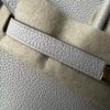 Birkin 25 Saddle stitch authentic hand-sewn Craie Togo Gold Hardware Hand stitched Handcrafted 14 Birkin 25 Saddle stitch authentic hand-sewn Craie Togo Gold Hardware Hand stitched Handcrafted