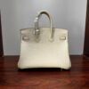 Birkin 25 Handcrafted Sellier Togo Milk White GHW Hand stitched  authentic hand-sewn