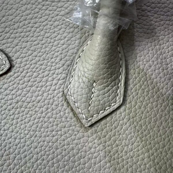 Birkin 25 Handcrafted Sellier Togo Milk White GHW Hand stitched  authentic hand-sewn