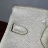 Birkin 25 Handcrafted Sellier Togo Milk White GHW Hand stitched  authentic hand-sewn