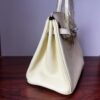 微信图片_20260613153614_88_10 Birkin 25 Bleu Lin Swift Palladium Hardware Jaune Milton Handmade women's handbag Biscuit-colored Swift leather
