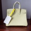 微信图片_20260613153616_89_10 Birkin 25 Bleu Lin Swift Palladium Hardware Jaune Milton Handmade women's handbag Biscuit-colored Swift leather