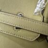 Birkin 25  Swift Palladium Hardware Jaune Poussin Biscuit-colored Swift leather Handmade women's handbag