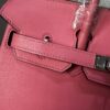 Birkin Biscuit-colored Swift leather Handmade women's handbag Birkin 25cm Rose Confetti