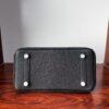 Birkin25 Handcrafted Saddle stitch Matte Black Porosus Crocodile Silver Hardware Hand stitched authentic hand-sewn sophisticated