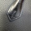 Birkin25 Handcrafted Saddle stitch Matte Black Porosus Crocodile Silver Hardware Hand stitched authentic hand-sewn sophisticated