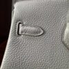 Birkin25 authentic hand-sewn Handcrafted Pearl Grey Togo Silver sophisticated Hand stitched
