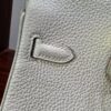 Birkin 25 Gris Perle Togo Leather Gold Hardware Hand stitched authentic hand-sewn 11 Birkin 25 Gris Perle Togo Leather Gold Hardware Hand stitched authentic hand-sewn
