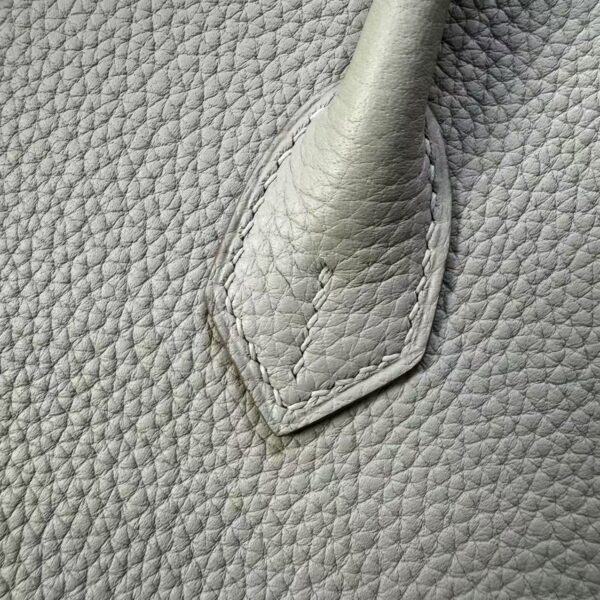 Birkin 25 Gris Perle Togo Leather Gold Hardware Hand stitched authentic hand-sewn 6 Birkin 25 Gris Perle Togo Leather Gold Hardware Hand stitched authentic hand-sewn