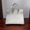 Birkin25 authentic hand-sewn | Pearl Grey Togo | Silver Hand stitched Saddle stitch sophisticated Handcrafted 12 Birkin25 authentic hand-sewn | Pearl Grey Togo | Silver Hand stitched Saddle stitch sophisticated Handcrafted