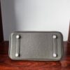 Birkin25 Hand stitched Handcrafted Graphite Grey,  Saddle stitch Niloticus Crocodile, Palladium Hardware authentic hand-sewn sophisticated