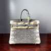 Birkin 25 Lizard Milkshake White Silver Hardware sophisticated authentic hand-sewn 10 Birkin 25 Lizard Milkshake White Silver Hardware sophisticated authentic hand-sewn