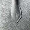 Birkin 25 Saddle stitch authentic hand-sewn in Gris Platine, Togo Leather, Silver Hardware Hand stitched Handcrafted 17 Birkin 25 Saddle stitch authentic hand-sewn in Gris Platine, Togo Leather, Silver Hardware Hand stitched Handcrafted