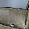 Birkin 25 Saddle stitch authentic hand-sewn in Malta Togo Leather with Silver Hardware  Hand stitched Handcrafted