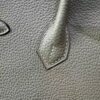 Birkin 25 Saddle stitch authentic hand-sewn in Malta Togo Leather with Silver Hardware  Hand stitched Handcrafted
