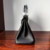 Birkin 25 Hand stitched Handcrafted Black Swift & Lizard Skin, Silver Touch Hardware Saddle stitch authentic hand-sewn