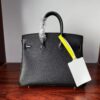 Birkin 25 Black Togo Leather with Lizard Skin Trim, Gold Hardware