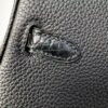 Birkin 25 Handcrafted Saddle stitch Touch Noir Black Nile Crocodile Gold Hardware Hand stitched authentic hand-sewn 14 Birkin 25 Handcrafted Saddle stitch Touch Noir Black Nile Crocodile Gold Hardware Hand stitched authentic hand-sewn
